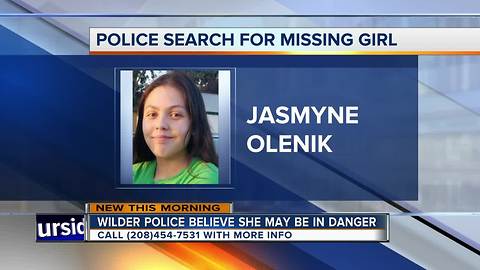 Wilder Police searching for missing girl who may be in danger