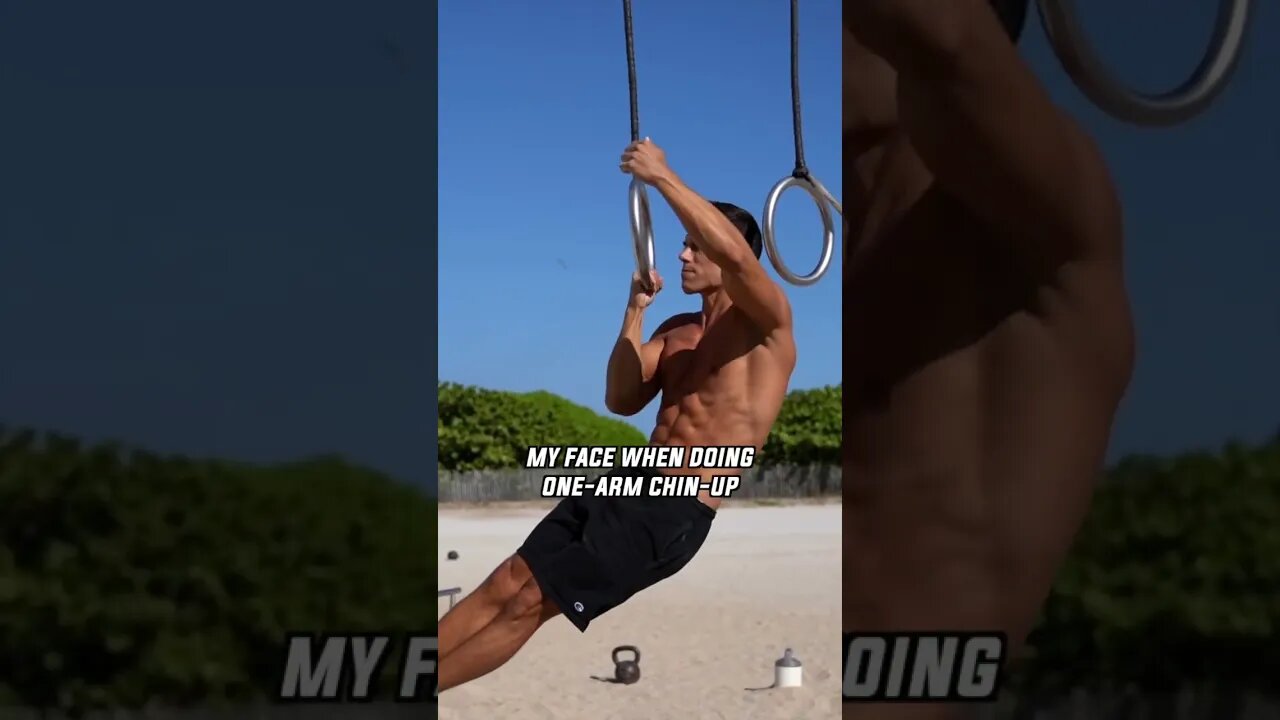 How it feels to do One-arm Chin-up with Poker Face