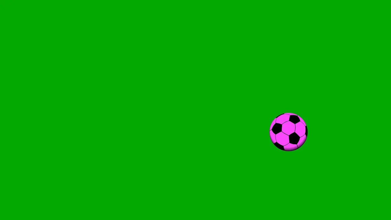 Football Lob And Curl Penalty Kick Pink Green Screen Overlay Motion Graphics 4K 30fps Copyright free