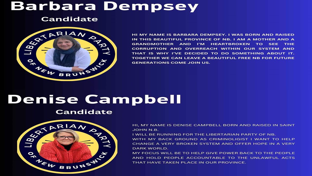 Introducing Barb Dempsey and Denise Campbell - LPNB candidates