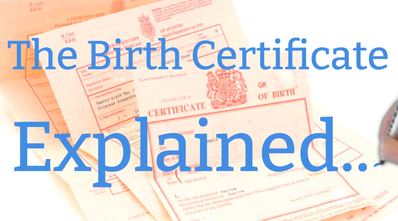 Birth Certificate.