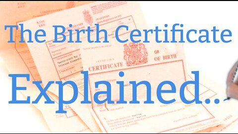 Birth Certificate.