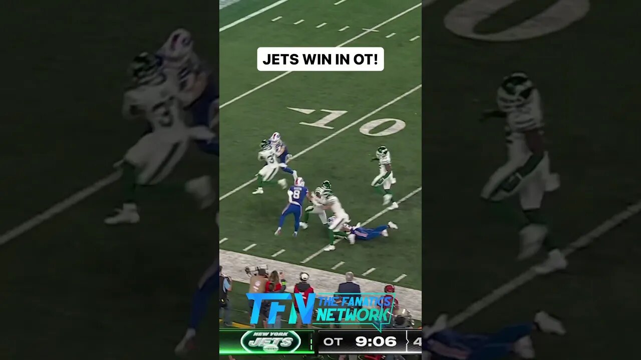 Gipson and Jets walk off with the win on Monday Night!! #shorts #nfl #football #viral