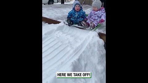 Kids Love Snow Slide #viralclips #viralvideos #trending #fypシ゚viral