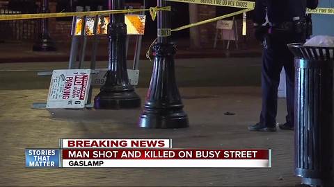 1 dead in Gaslamp Quarter shooting