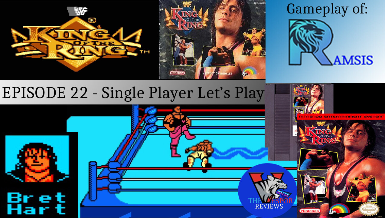 Solo NES Let's Play | WWF King of the Ring (NES) - Full Playthrough | Bret Hart