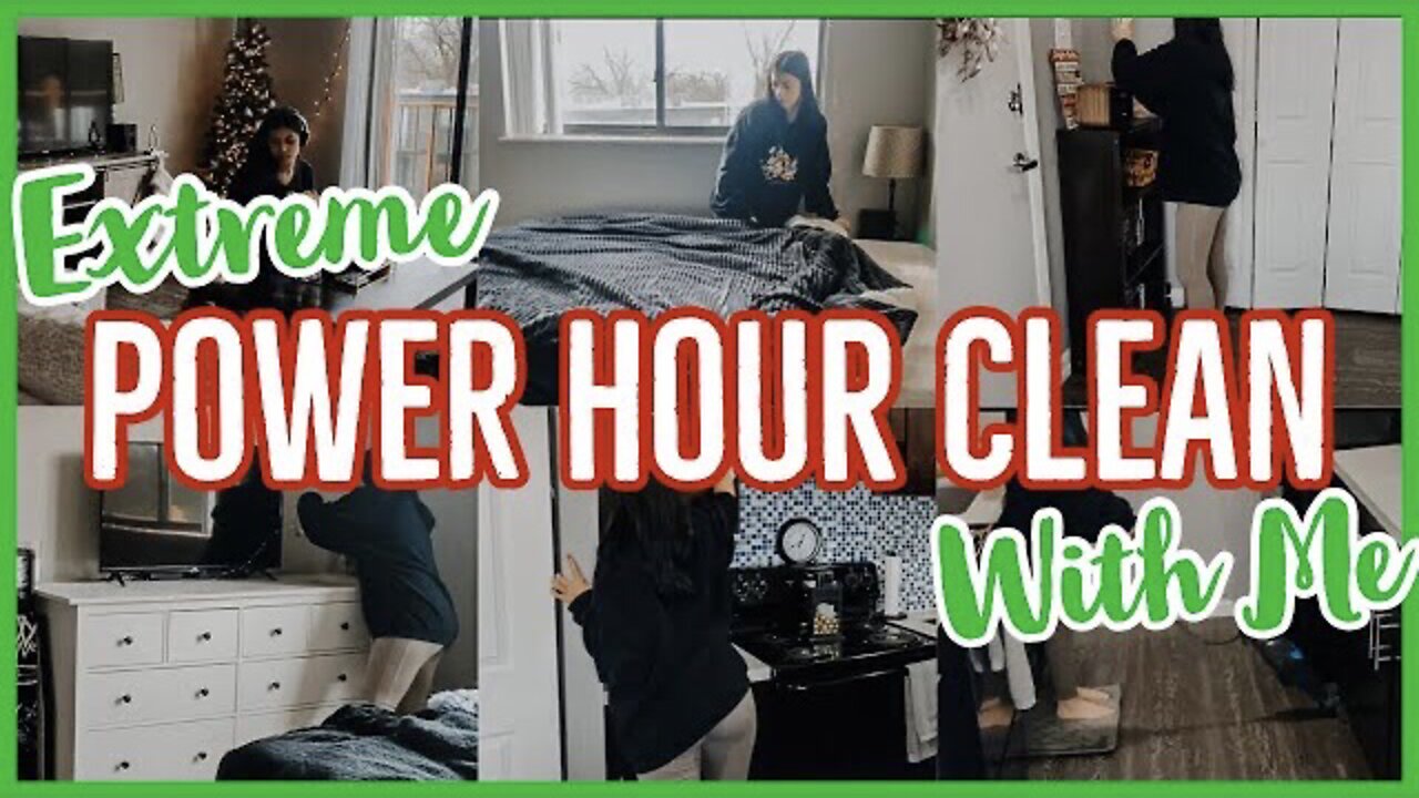 *EXTREME* POWER HOUR✨ENTIRE APARTMENT SPEED CLEAN WITH ME 2021| SPEED CLEANING MOTIVATION |ez tingz