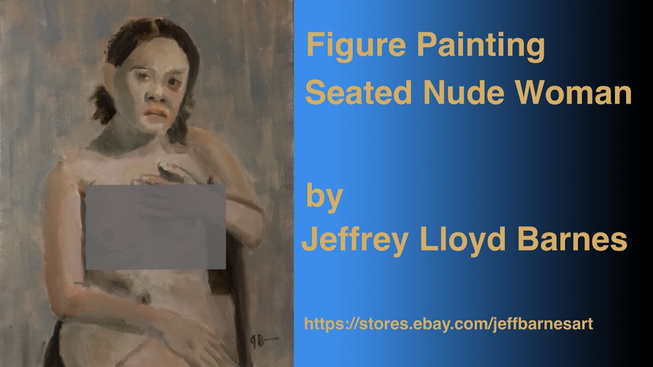 Figure Painting Seated Nude Woman