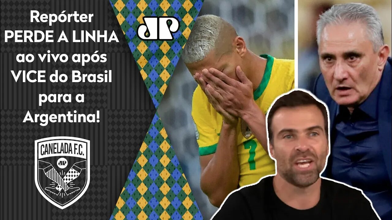 "Eu TÔ PUT* com o Tite! Essa Seleção é uma VERGONHA!" Repórter PERDE A LINHA após VICE pra Argentina