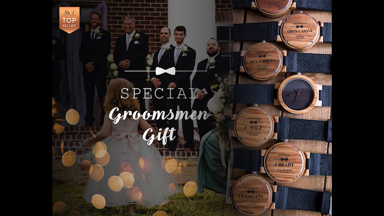 The Perfect Groomsman Gifts - Custom Wood Watches