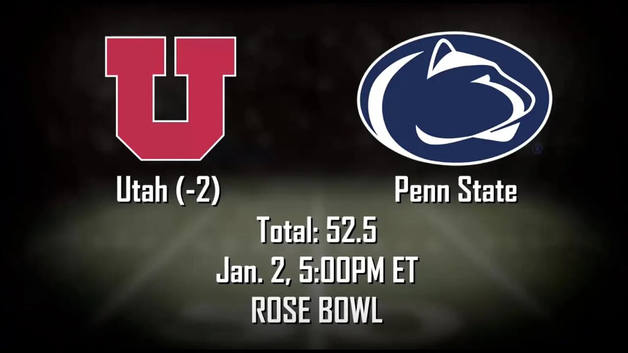 Utah vs Penn State Prediction, Picks & Odds | Rose Bowl Betting Advice and Tips | Jan 2