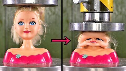 Barbi Vs. Hydraulic Press