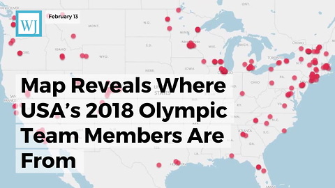 Map Reveals Where Usa’s 2018 Olympic Team Members Are From