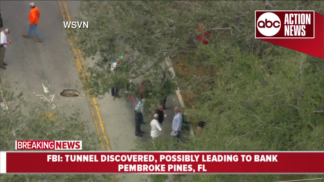 Underground tunnel leading to bank discovered in Florida, FBI investigating