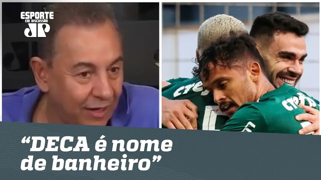 "Palmeiras DECA? DECA é nome de banheiro", ironiza Flavio Prado