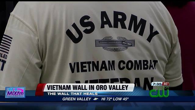 Visit the Vietnam War Memorial Wall on Oro Valley