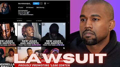 Kanye Files Lawsuit Against Instagram Music Leaker DaUnreleasedGod For Over 21 Leaks!