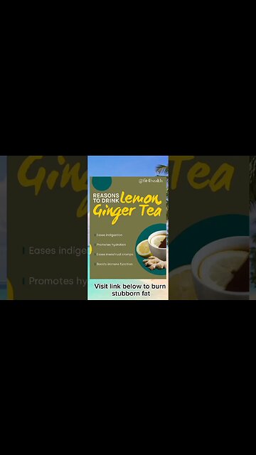 Reasons to drink lemon ginger tea | What does lemon ginger tea help with | Lemon ginger tea #shorts