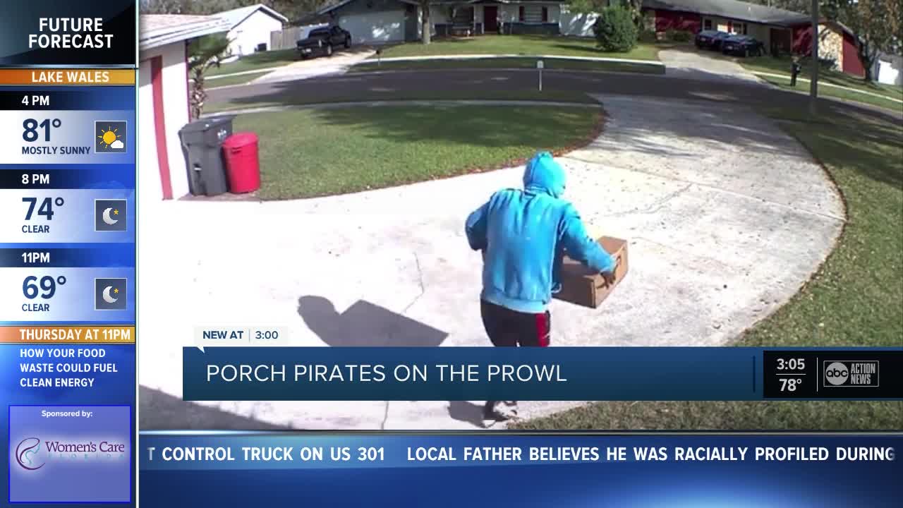 Porch pirates on the prowl throughout Tampa Bay area