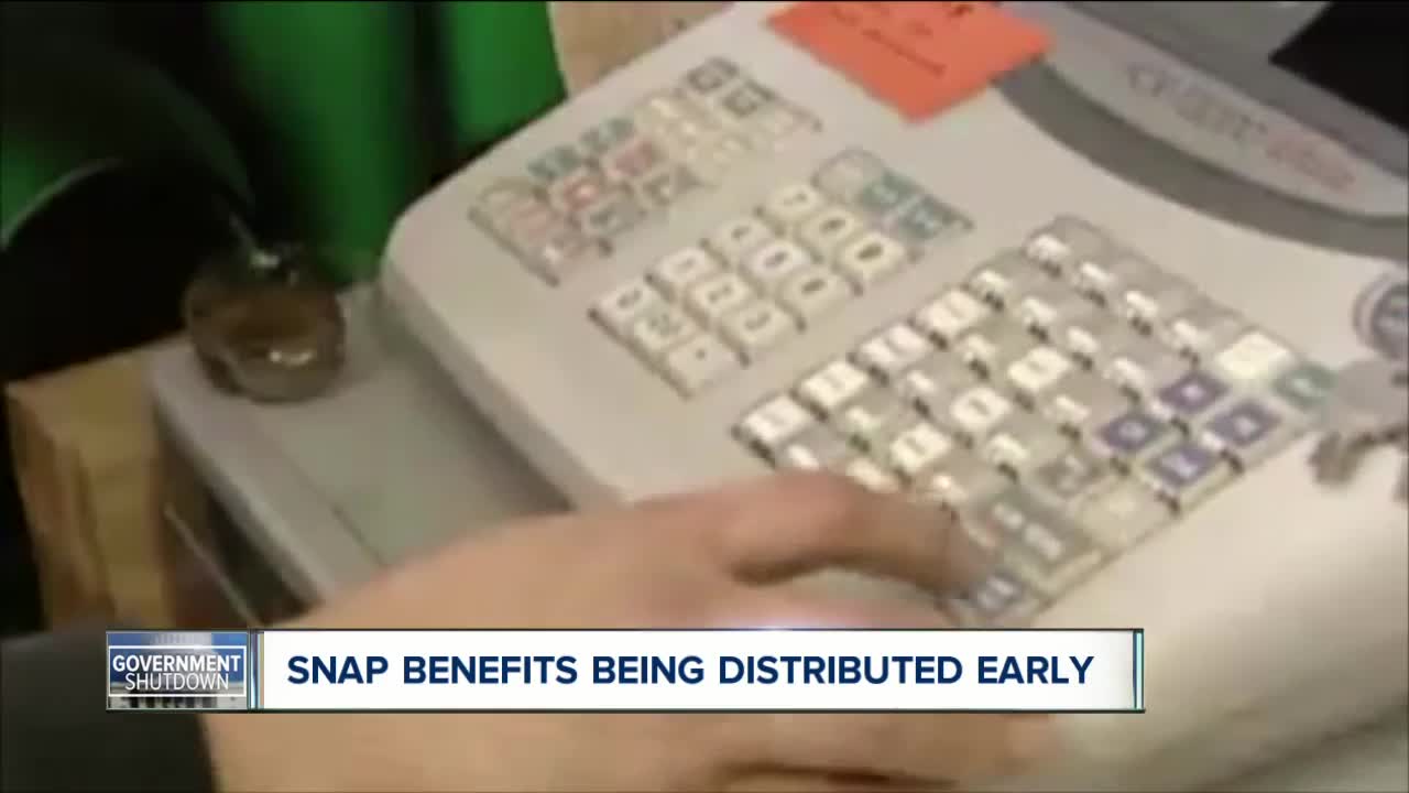 February SNAP benefits being distributed early due to government shutdown