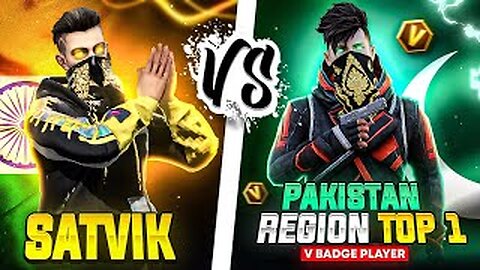 SATVIK vs Pakistan V Badge + Region TOP 1 Player🔥😍