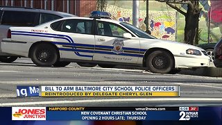 Bill to arm Baltimore City school resource officers proposed again