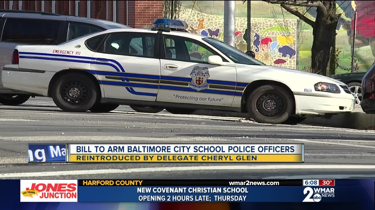 Bill to arm Baltimore City school resource officers proposed again