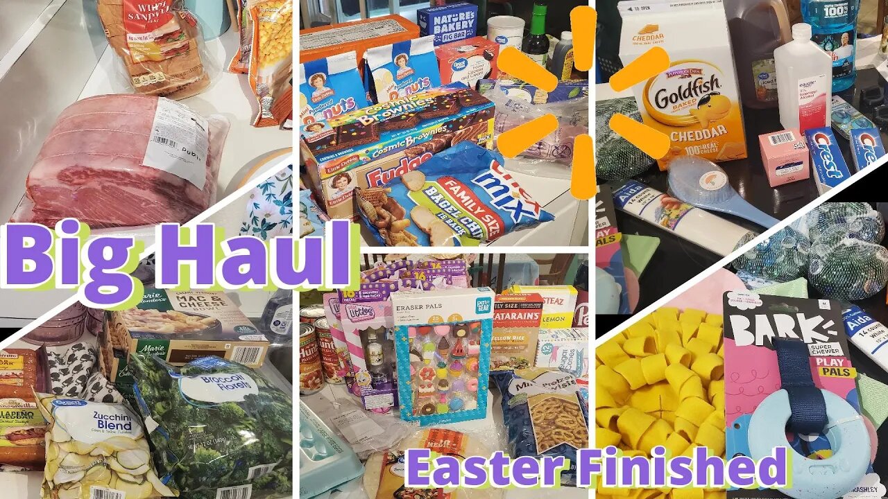 Walmart Haul | Dog Toys | Meal Plan | Weekly Haul | Easter Toys | Aldi Haul | Family of 5 |