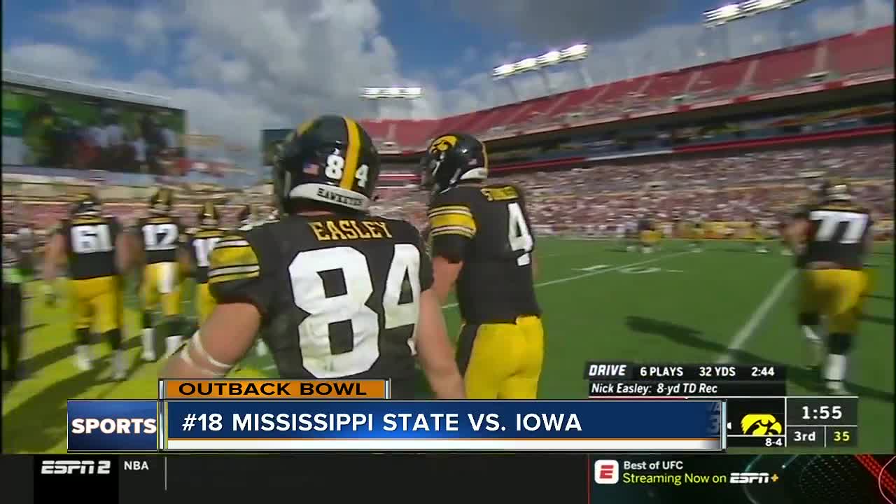 Iowa rallies past No. 18 Mississippi State in Outback Bowl