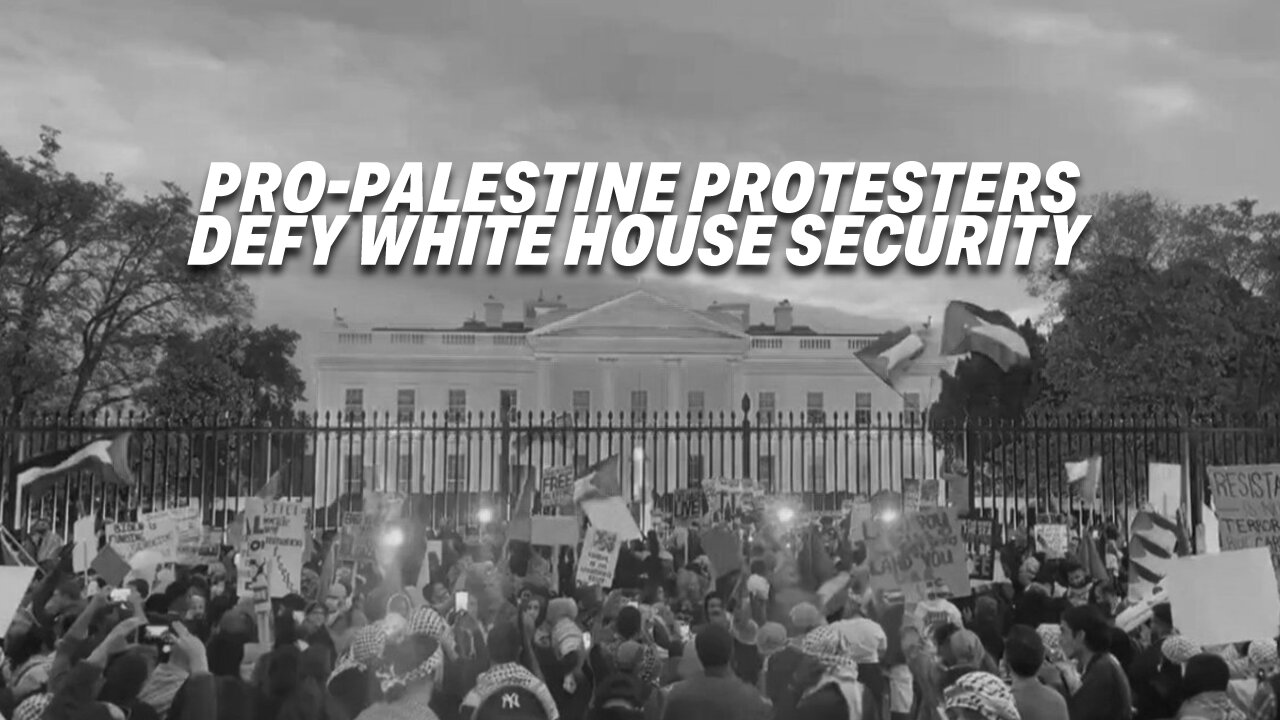 PRO-PALESTINE PROTESTERS DEFY WHITE HOUSE SECURITY, ENTER THE PRESIDENTIAL PREMISES WITHOUT ARREST