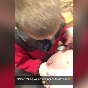 Tot Boy Can’t Wait For A New Baby