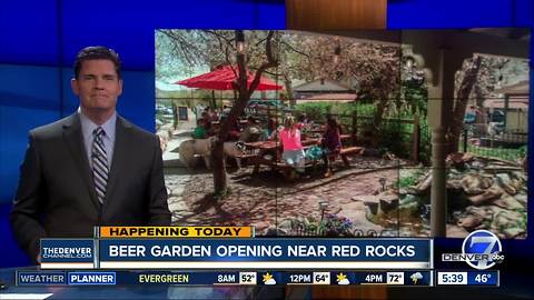 Beer garden opening near red rocks