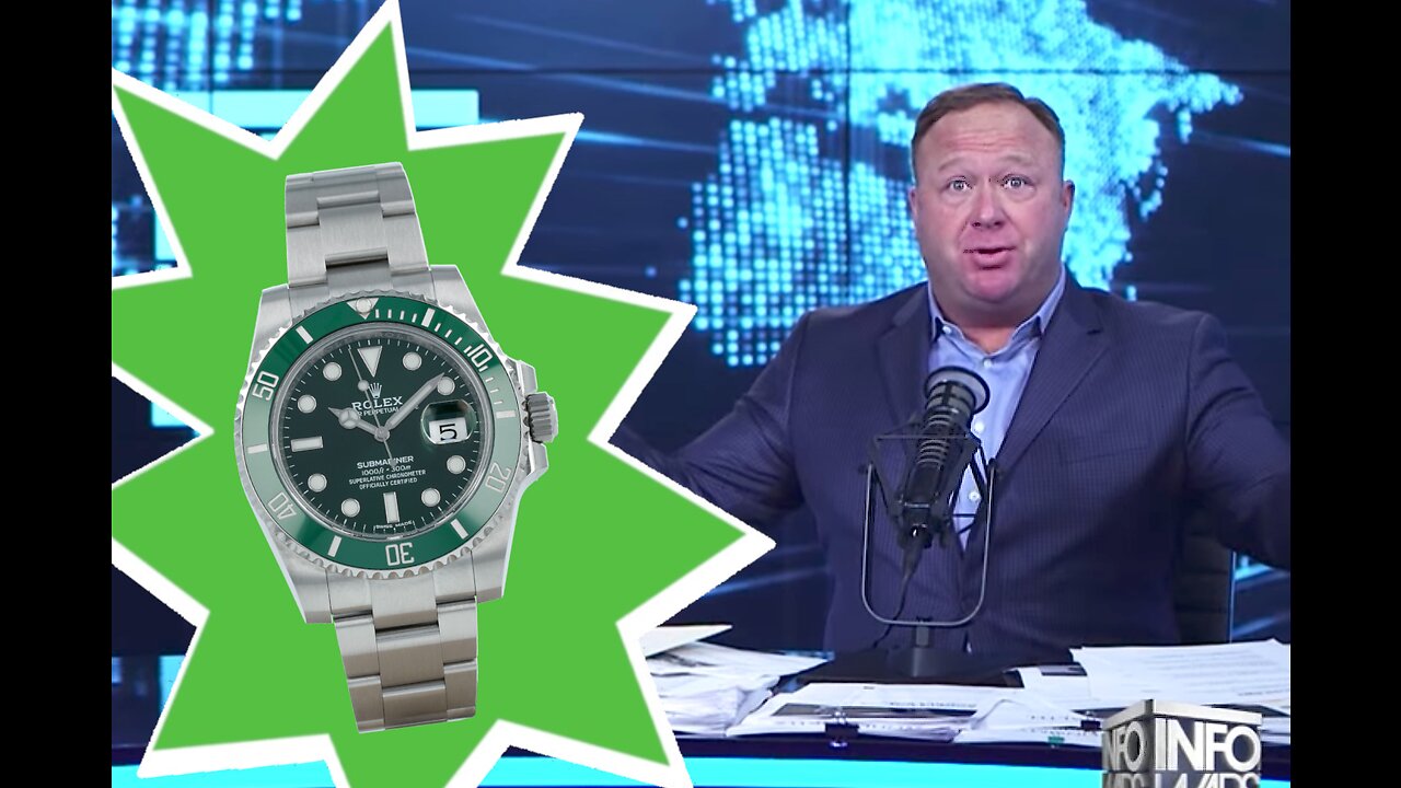 Alex Jones's watch collection!🐸