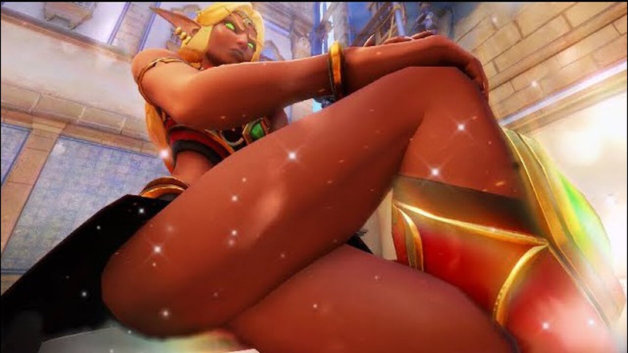 Viewing Sin'dorei Symmetra Big Booty in Sit Emote in Game And More - Overwatch 2 (18+)