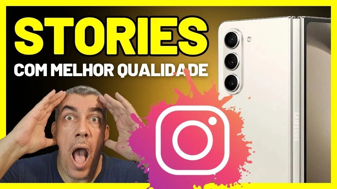 Galaxy Z Fold 5 - Câmeras traseiras direto no aplicativo do Instagram