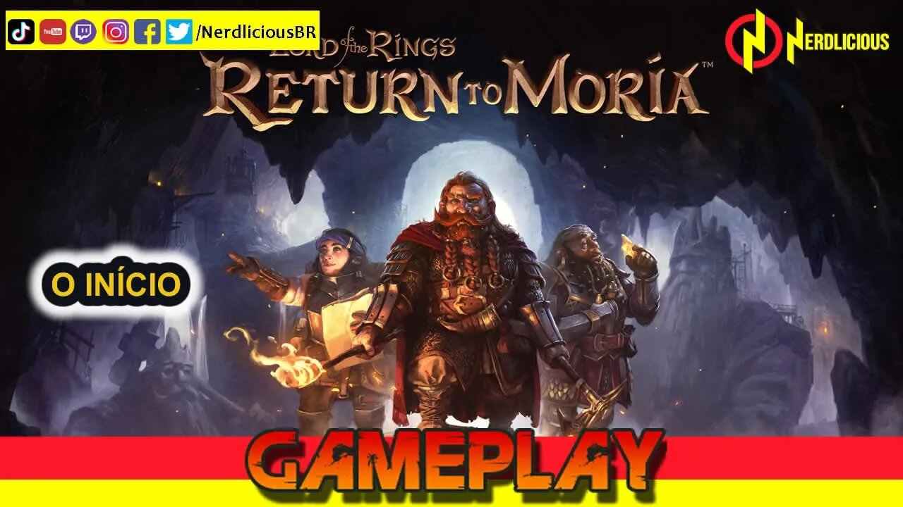 🎮GAMEPLAY! THE LORD OF RINGS: RETURN TO MORIA está muito bom no PC! Confira a nossa Gameplay!