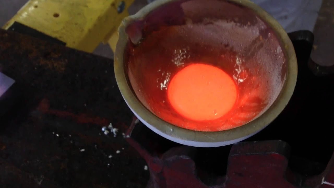 Melting Gold Into Bars Part 1: Primordial Soup Of Molten Metal