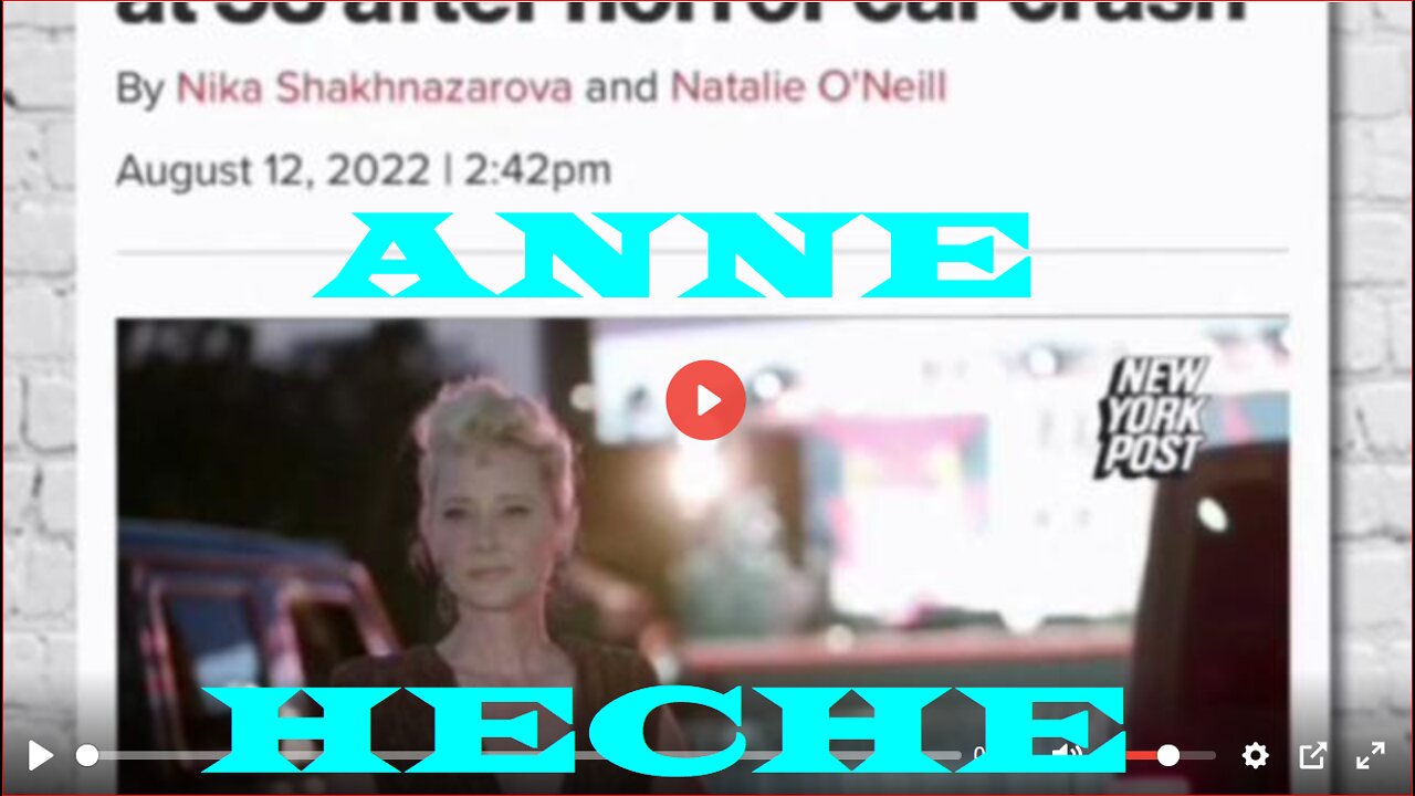 ANNE HECHE TRIED TO ESCAPE HER RESCUERS WTF & WHY?