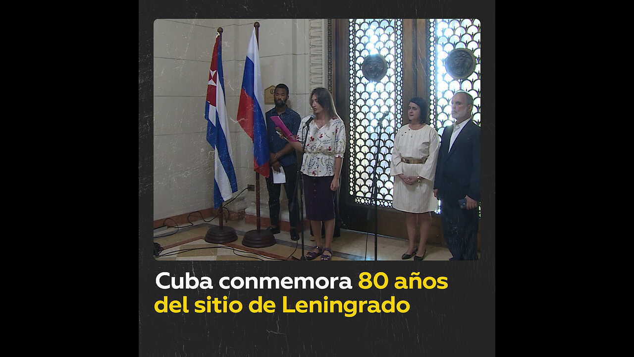 Exposición en Cuba por el 80.º aniversario del levantamiento del sitio de Leningrado