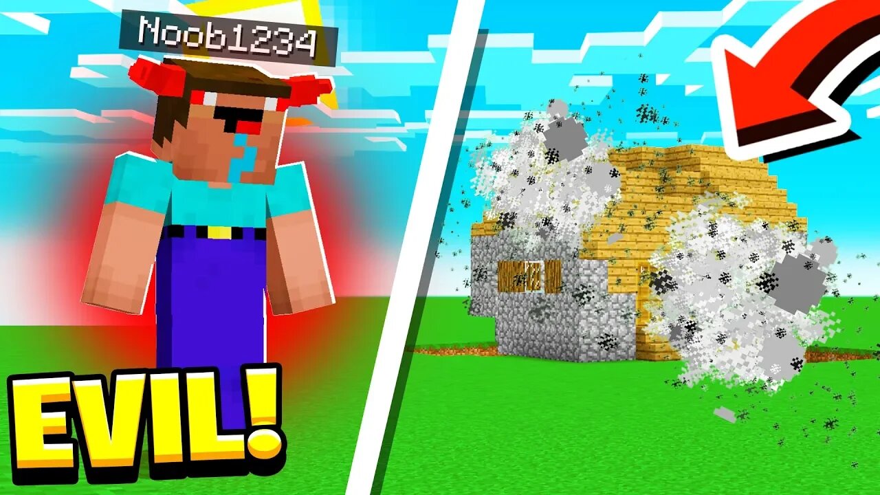 Noob1234 Became EVIL In Minecraft.. (HELP)