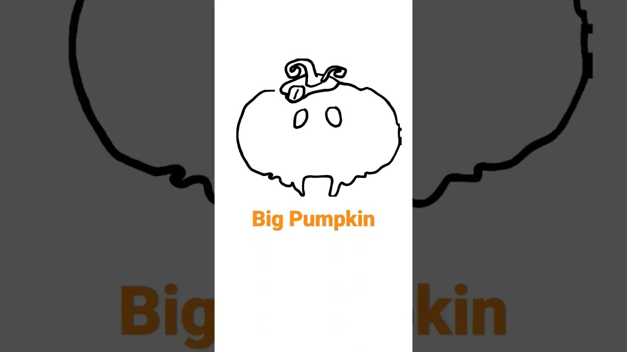 Big Crazy Pumpkin Drawing #halloween #halloween2022 #pumpkin