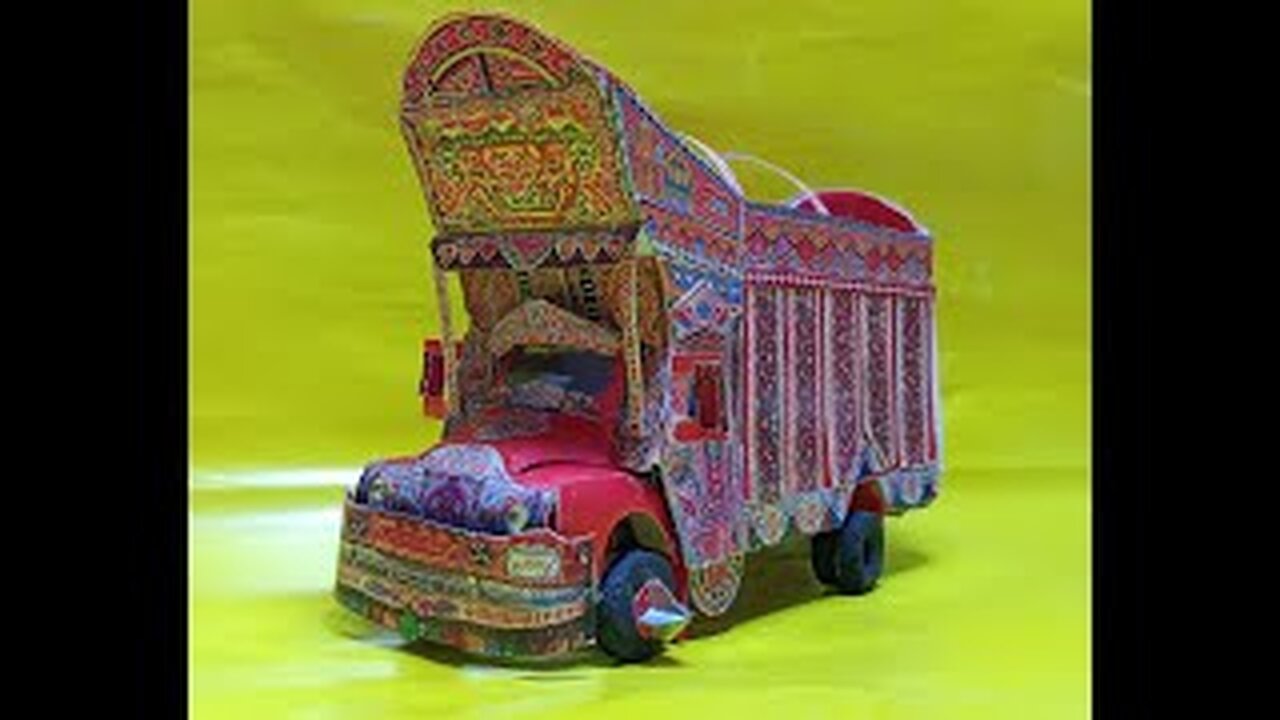 Pakistani Truck Art | How to make Bedford Truck Miniature Truck | Handmade Models