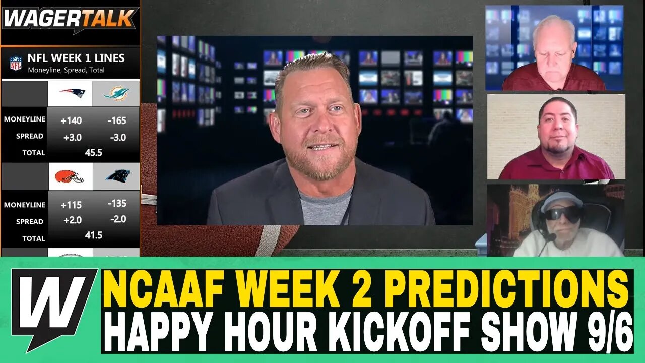 Happy Hour CFB Kickoff Show | NCAAF Week 2 Predictions | Cy-Hawk Trophy | UCF vs Louisville