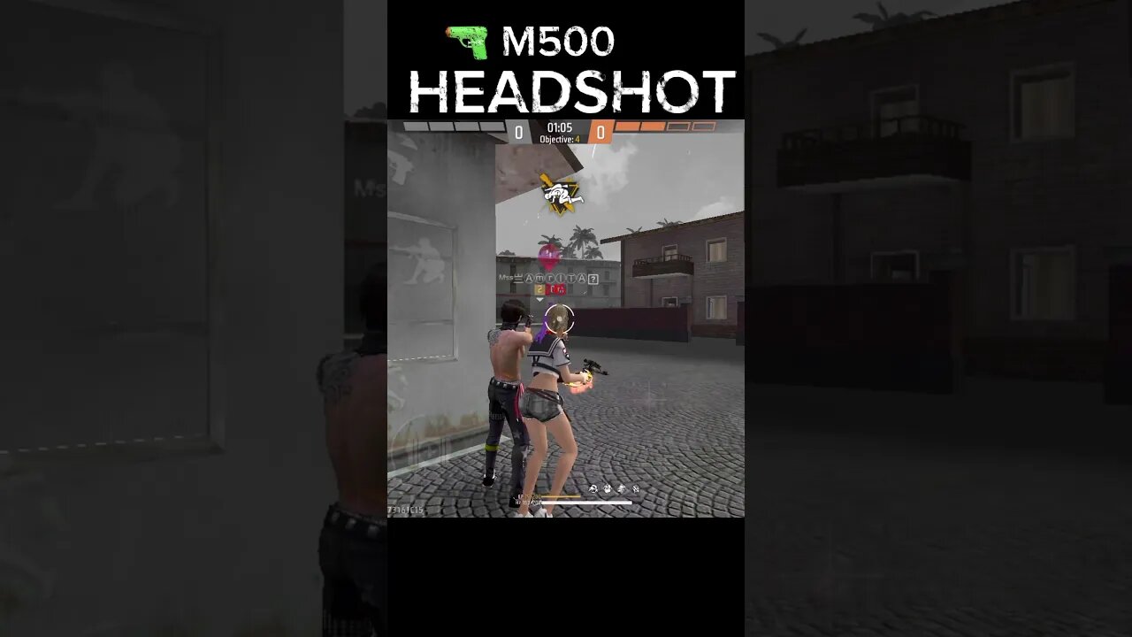 M500 HEADSHOT TRICK (QUADRA KILL) #shorts #viral #freefire #freefiremax #newaff