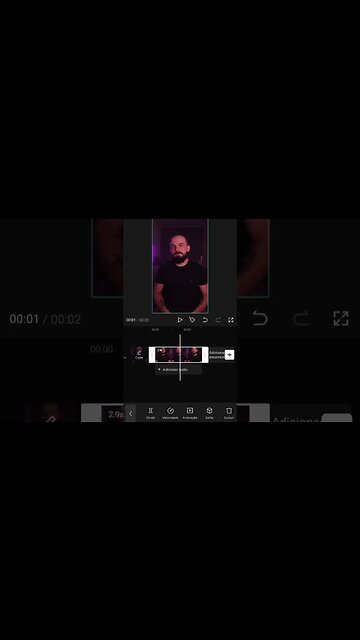 CapCut - Limpe seu rosto.