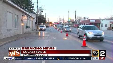 Water main break shuts down MD 45, area roads during afternoon rush hour