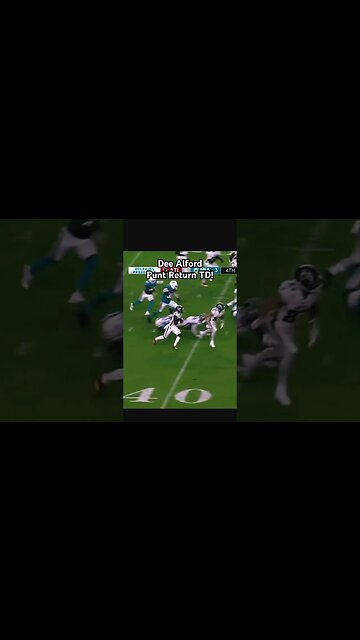 Dee Alford Punt Return Touchown vs. Miami