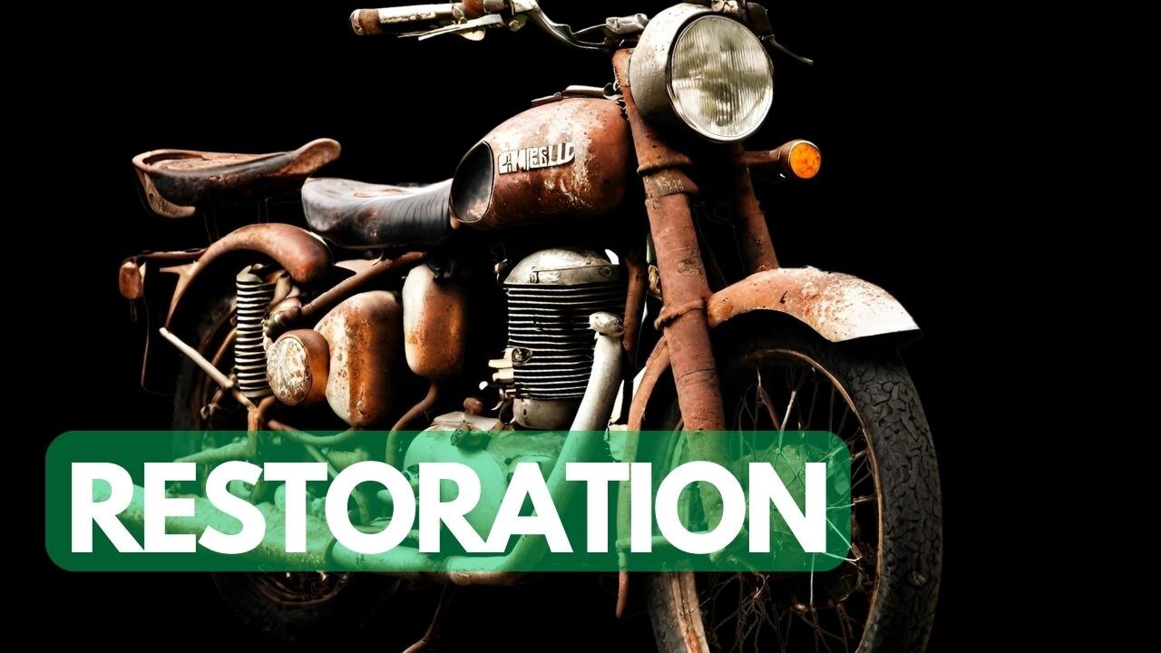 Old Bullet Full Restoration | Royal Enfield Old Bullet Restored and Modified 🔴