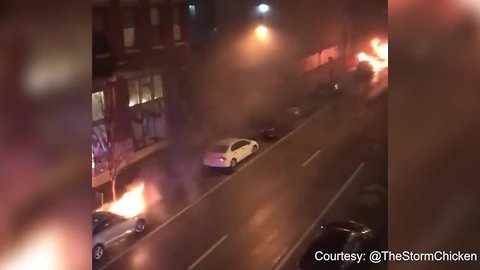 At least 10 cars set on fire in Mount Vernon