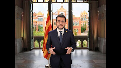 Aragonès pide una amplia alianza por un "irrenunciable referéndum de independencia" de Cataluña